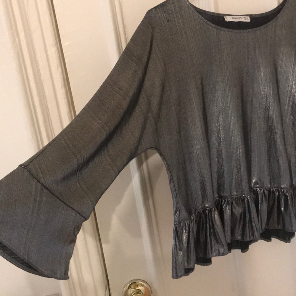 Mango Metallic Blouse - Picture 4 of 5